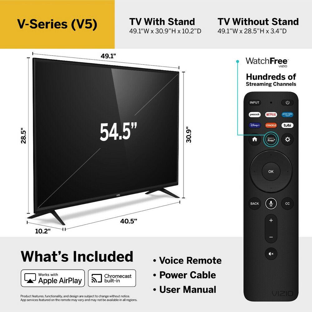 vizio 55" class 4k (2160p) smart led tv (v555-j01)
