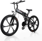 Electric Bikes for Adults,  26" 350W Folding Mountain Ebike Aluminum with 10AH Removable Battery, Electric Bicycle with Power Assist, 21 Speed Gears