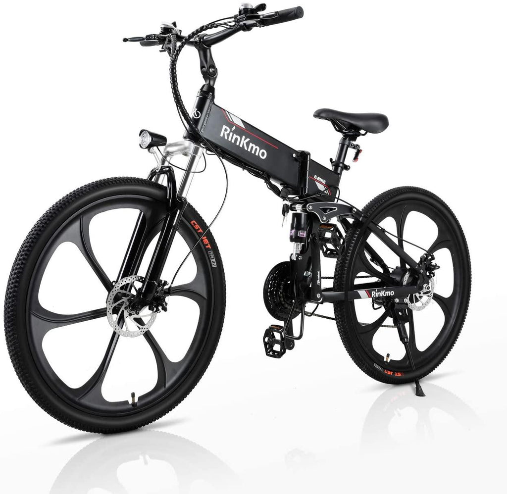 Electric Bikes for Adults,  26" 350W Folding Mountain Ebike Aluminum with 10AH Removable Battery, Electric Bicycle with Power Assist, 21 Speed Gears