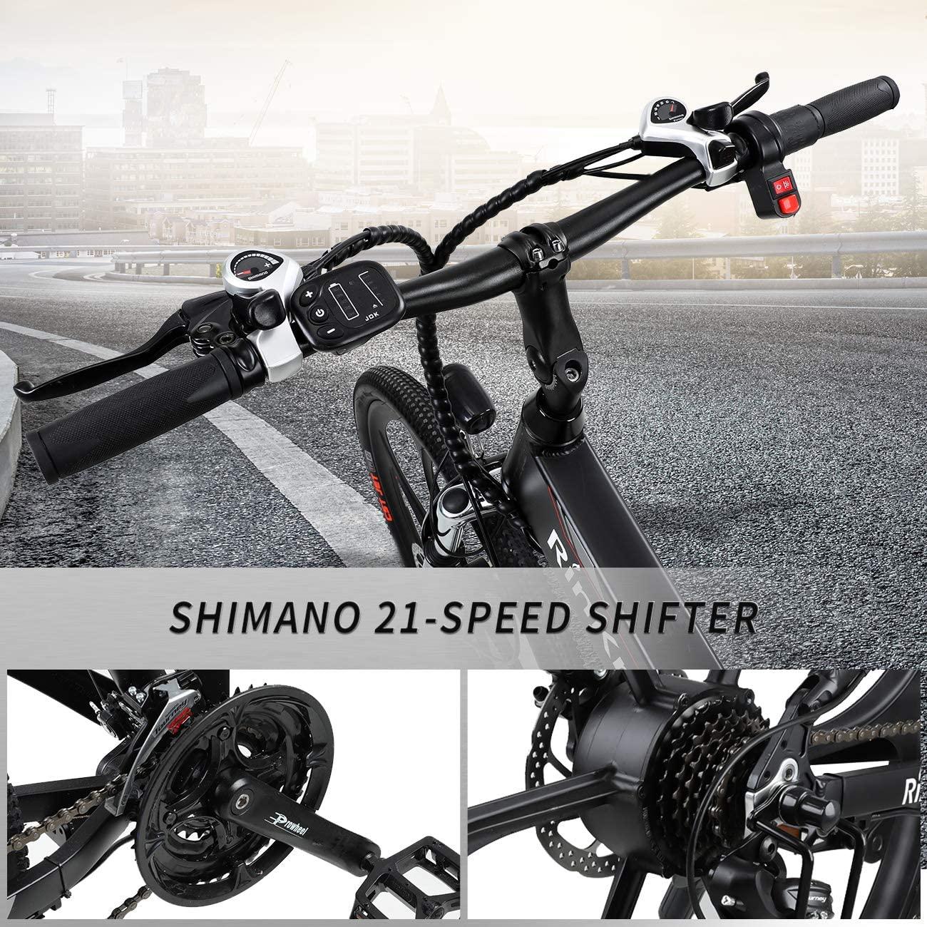 Electric Bikes for Adults,  26" 350W Folding Mountain Ebike Aluminum with 10AH Removable Battery, Electric Bicycle with Power Assist, 21 Speed Gears