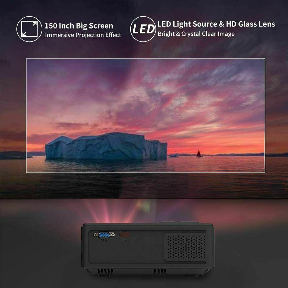 full hd led projector wireless blue-tooth android 1080p video hdmi office ppt tv