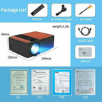 full hd led projector wireless blue-tooth android 1080p video hdmi office ppt tv