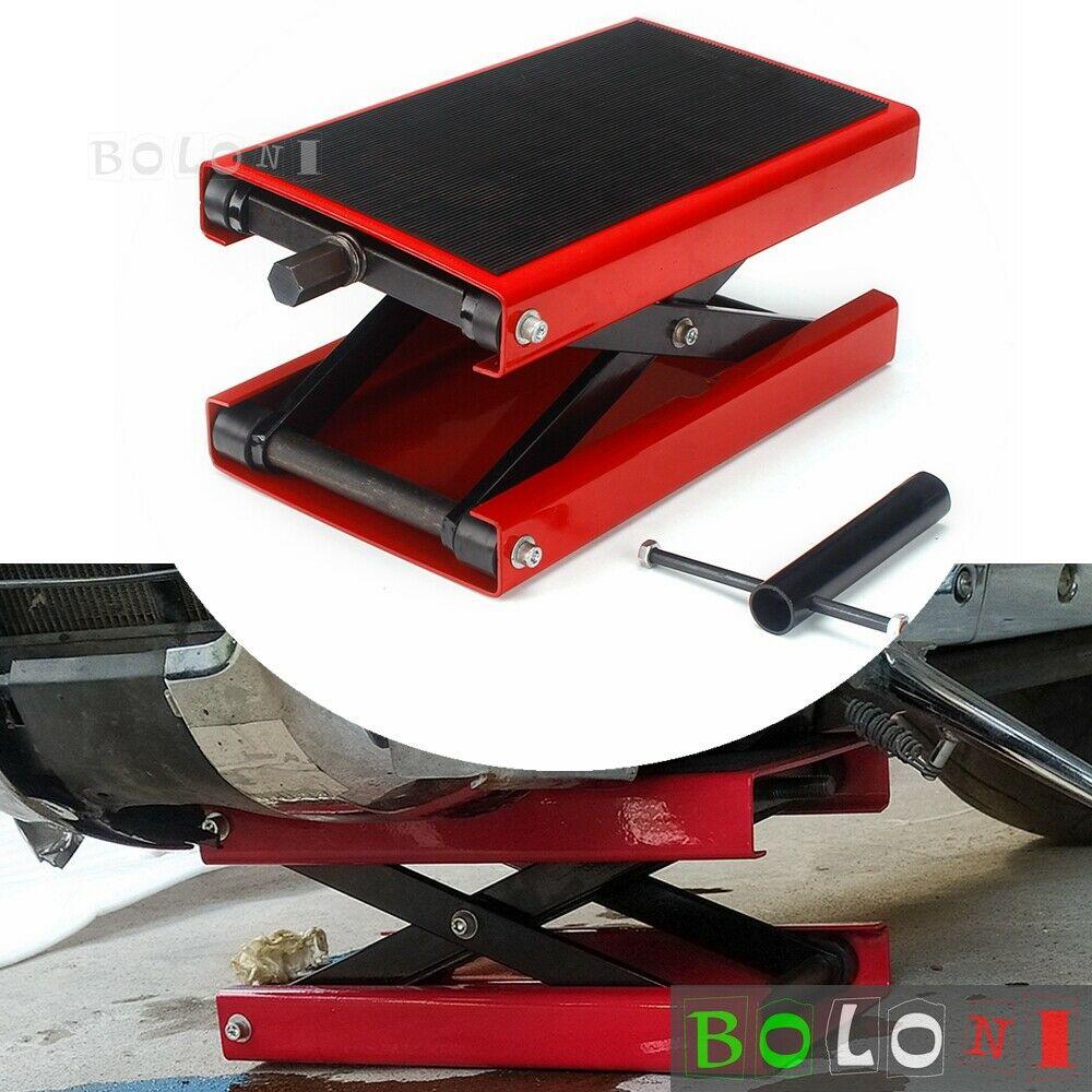 1100LBS Scissor Jack Center Lift Crank Repair Stand For Honda Suzuki Cruiser ATV