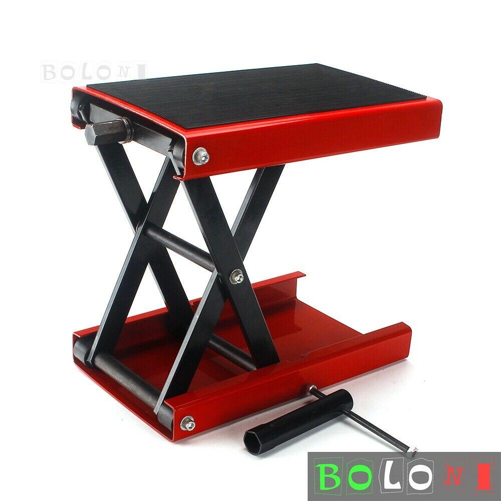 1100LBS Scissor Jack Center Lift Crank Repair Stand For Honda Suzuki Cruiser ATV
