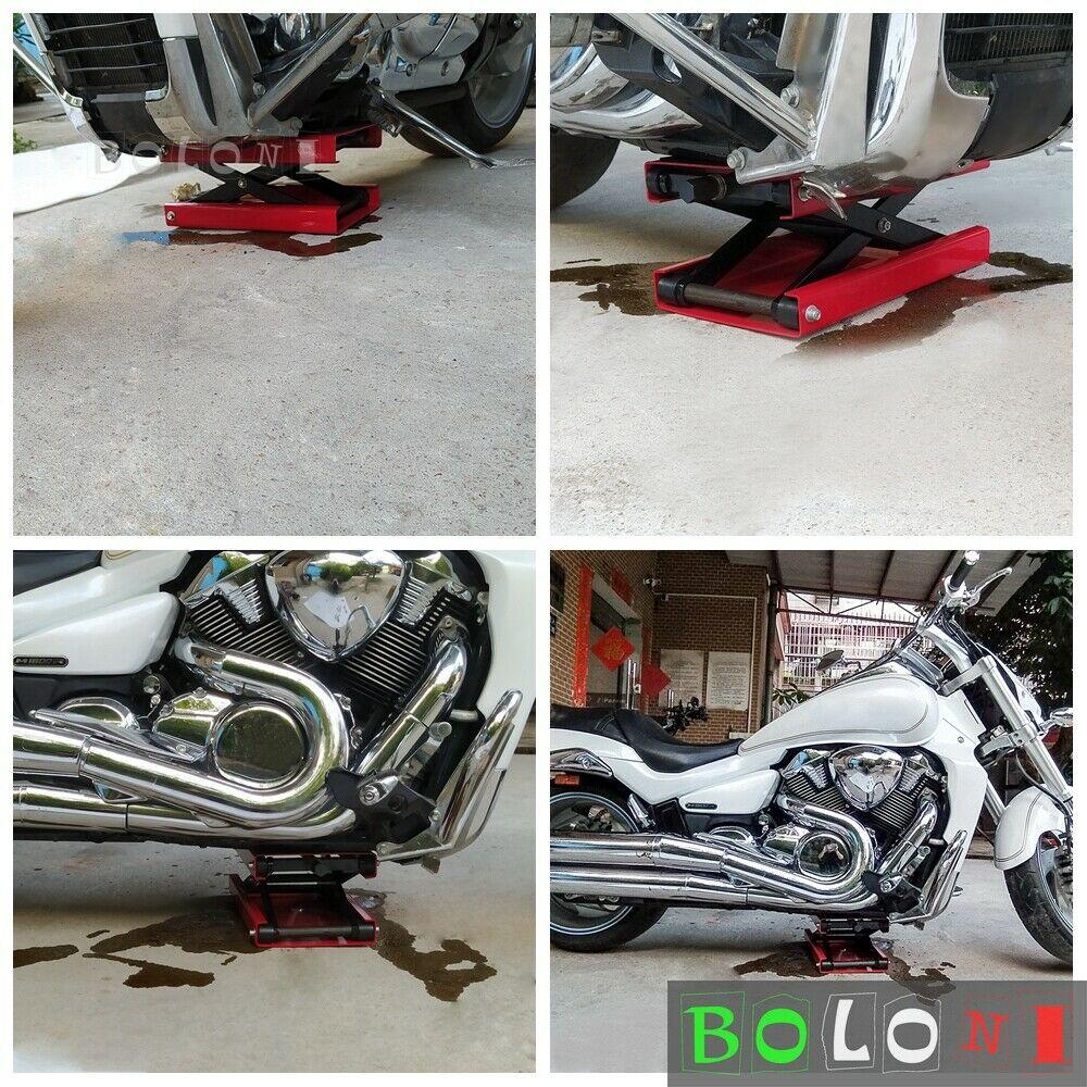 1100LBS Scissor Jack Center Lift Crank Repair Stand For Honda Suzuki Cruiser ATV