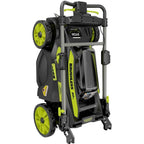 Electric Lawn Mower Cordless Walk Behind Self Propelled with Charger 20 In Path