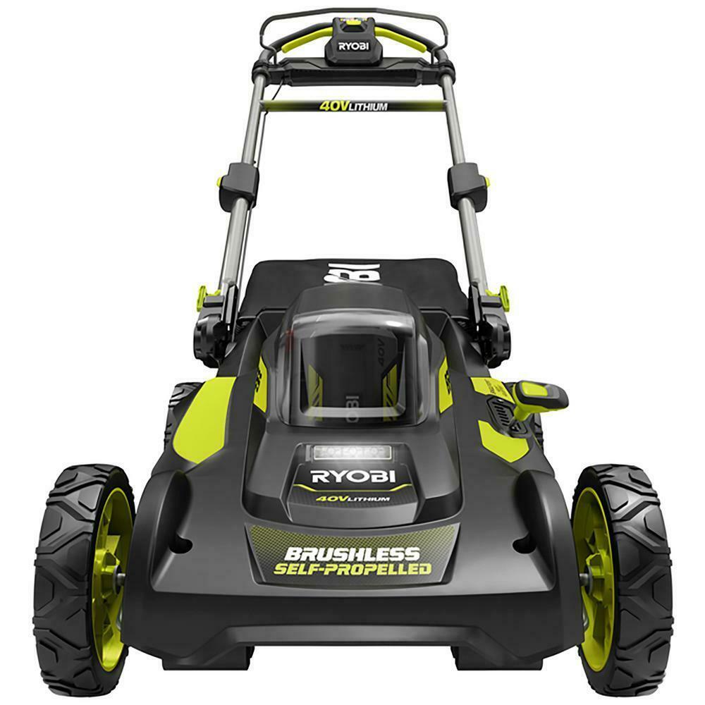 Electric Lawn Mower Cordless Walk Behind Self Propelled with Charger 20 In Path