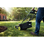 Electric Lawn Mower Cordless Walk Behind Self Propelled with Charger 20 In Path