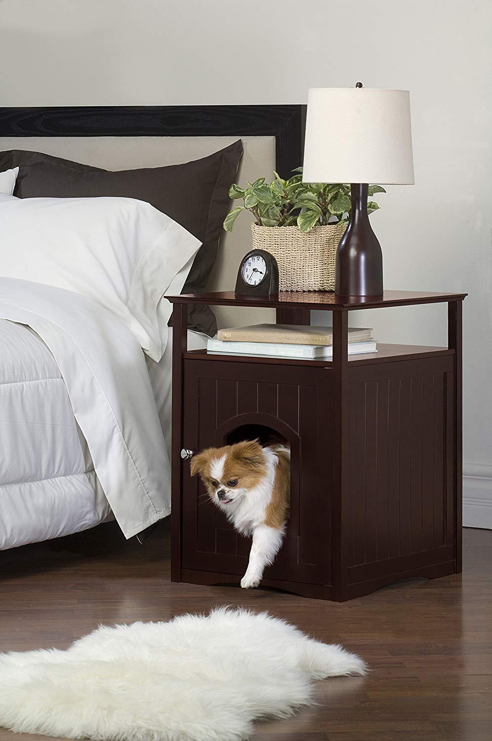 Washroom Pet House in Walnut