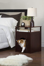 Washroom Pet House in Walnut