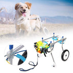 Pet Wheelchair Four Wheel Pet Assisted Walk Car Aluminium Alloy Disabled Dog Wheelchair L Size Pet Hind Leg Reha Assisted Walk Wheelchair
