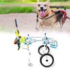 Pet Wheelchair Four Wheel Pet Assisted Walk Car Aluminium Alloy Disabled Dog Wheelchair L Size Pet Hind Leg Reha Assisted Walk Wheelchair