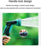 CMH HTTJDY Outdoor Portable Water Pipe Storage Rack, Garden Watering Hose Reel Rack with Adjustable Shower Nozzle, No Installation Required, Suitable for Small Gardens and Courtyard Lawns
