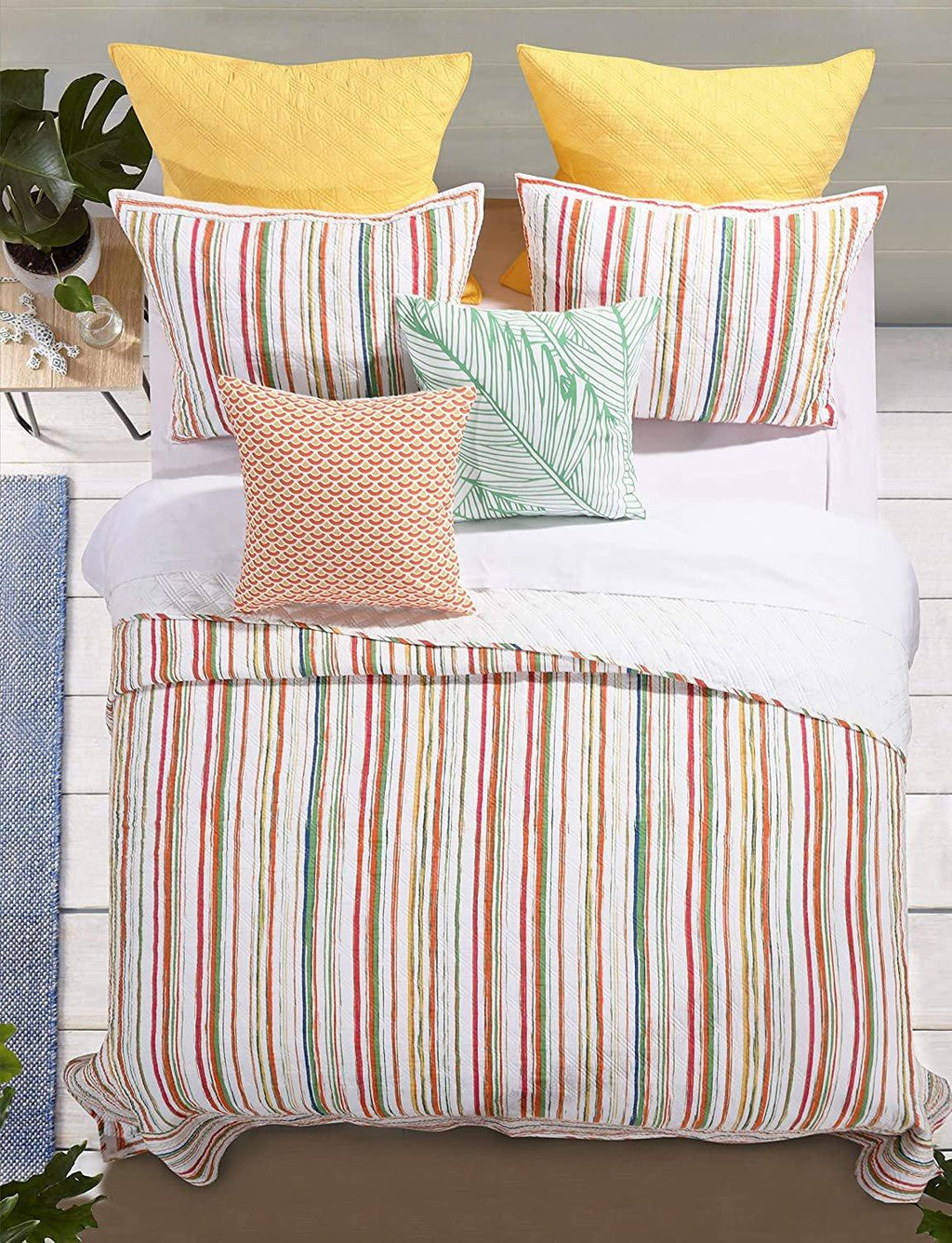 Sunset Stripe Quilt Set by Greenland Home Fashions