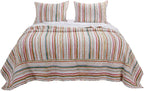 Sunset Stripe Quilt Set by Greenland Home Fashions