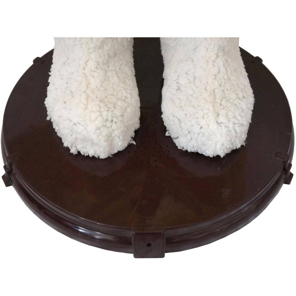 58 in. Christmas African American Dancing Mrs. Claus with Gift and Basket