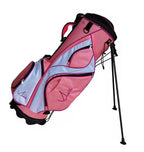 Sephlin - Lady Women Ultra Lite Pink Golf Bag (34" Stand Tall) (Salmon Pink &amp; White)