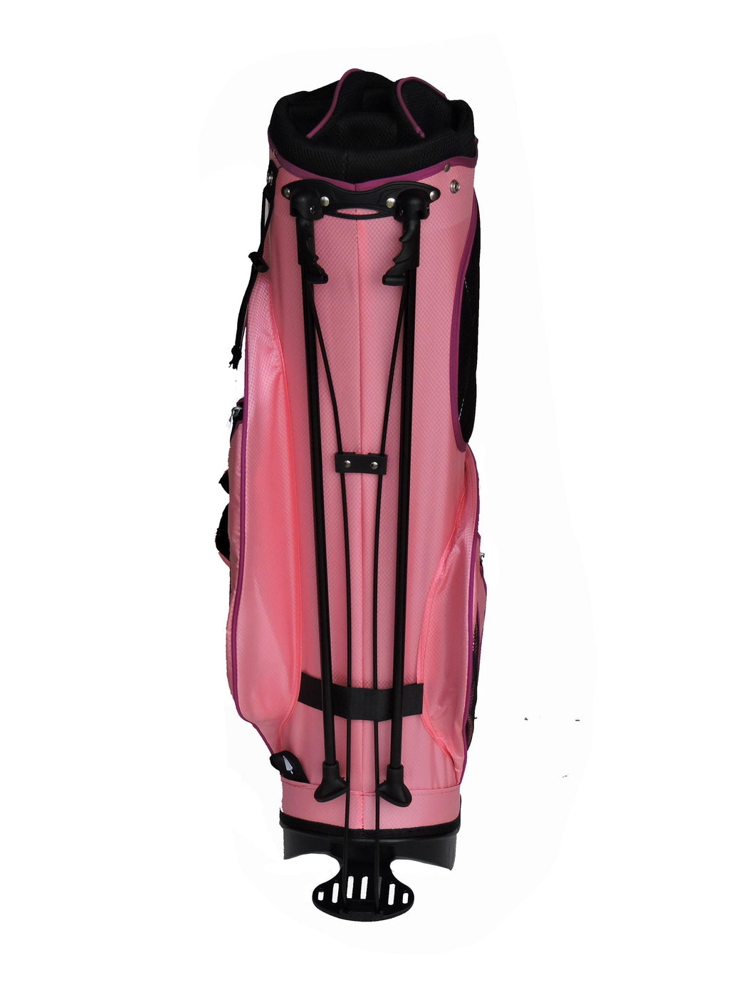 Sephlin - Lady Women Ultra Lite Pink Golf Bag (34" Stand Tall) (Salmon Pink &amp; White)