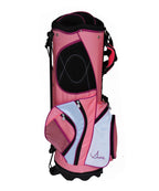 Sephlin - Lady Women Ultra Lite Pink Golf Bag (34" Stand Tall) (Salmon Pink &amp; White)