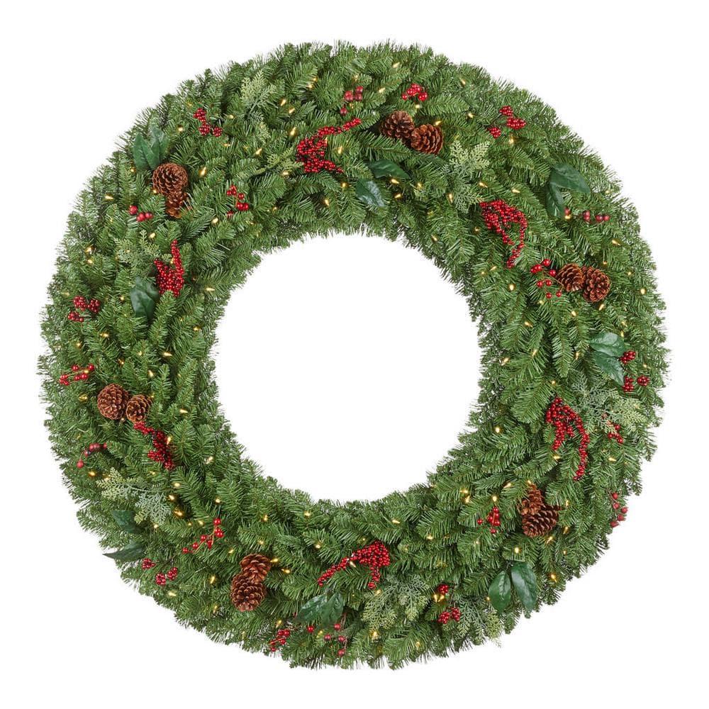 60 in Prelit New Winslow Fir Wreath