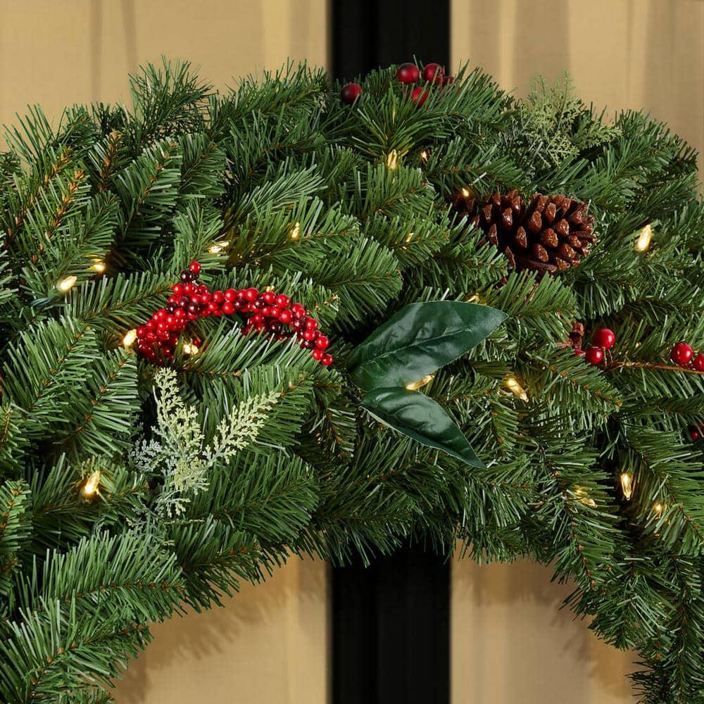 60 in Prelit New Winslow Fir Wreath
