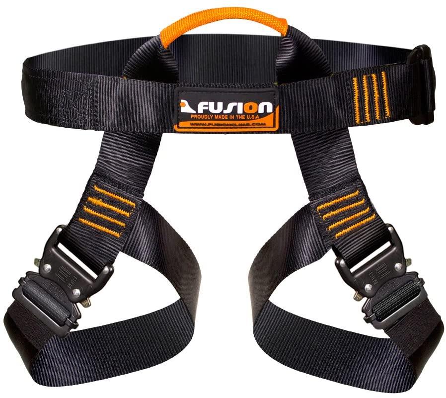 Fusion Climb Pro Backyard Zip Line Kit Harness Lanyard Trolley Bundle FK-A-HLT-32