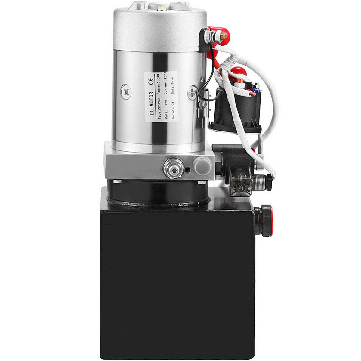 4 Quart Double Acting Hydraulic Pump 12V DC Dump Trailer Power Unit Lifting Pack