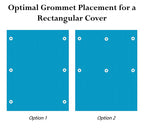 20'x50' rectangle swimming pool solar cover 800, 1200 and 1600 series w grommets