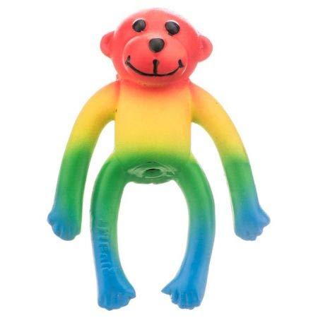 Lil Pals Latex Monkey Dog Toy - Assorted Colors - 4 Long (49 Pack)