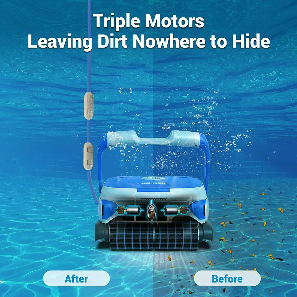 rock&amp;rocker upgraded automatic pool cleaner robotic vacuum ~wall climbing *1602e