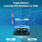rock&amp;rocker upgraded automatic pool cleaner robotic vacuum ~wall climbing *1602e