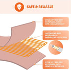 Heated Blanket King| Dual Control W/ Auto Shut Off | Micro Plush| Electric Blankets for Bed | Machine Washable | UL Certified - King,Ivory