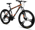 Hiland 26 Inch Mountain Bike Aluminum 21 Speeds with 17 Inch Frame Disc-Brake 3/6-Spokes