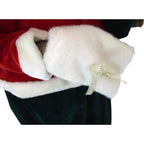 58 in. Christmas African American Dancing Mrs. Claus with Faux-Fur Hand Muff
