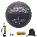 Famure Training ball set-Glowing Reflective Basketball Soft Professional Luminous Night Colorful School Training Ball for Boys Teenager