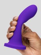 Lovehoney High Five G-Spot Silicone Suction Cup Dildo 5 Inch, Purple