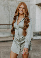 drawstring side dress