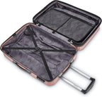 Winfield 3 DLX Hardside Expandable Luggage with Spinners, Rose, Checked-Large 28-Inch