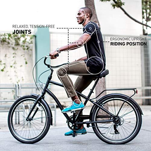 reezero Everyone Men's 26 In. 7-Speed Speed Sport Hybrid Cruiser Bicycle, Denim Honey