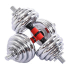 1Pair Adjustable Dumbbells 66LBS With Connector Options Convertible To Barbell