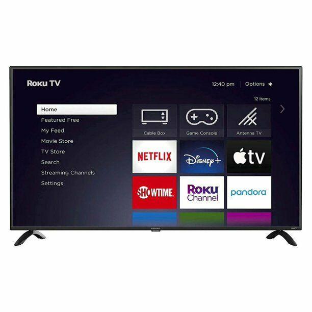 element 43" inch 4k smart roku tv ultra hd led wifi streaming apps e4aa43r