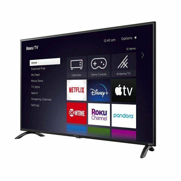 element 43" inch 4k smart roku tv ultra hd led wifi streaming apps e4aa43r