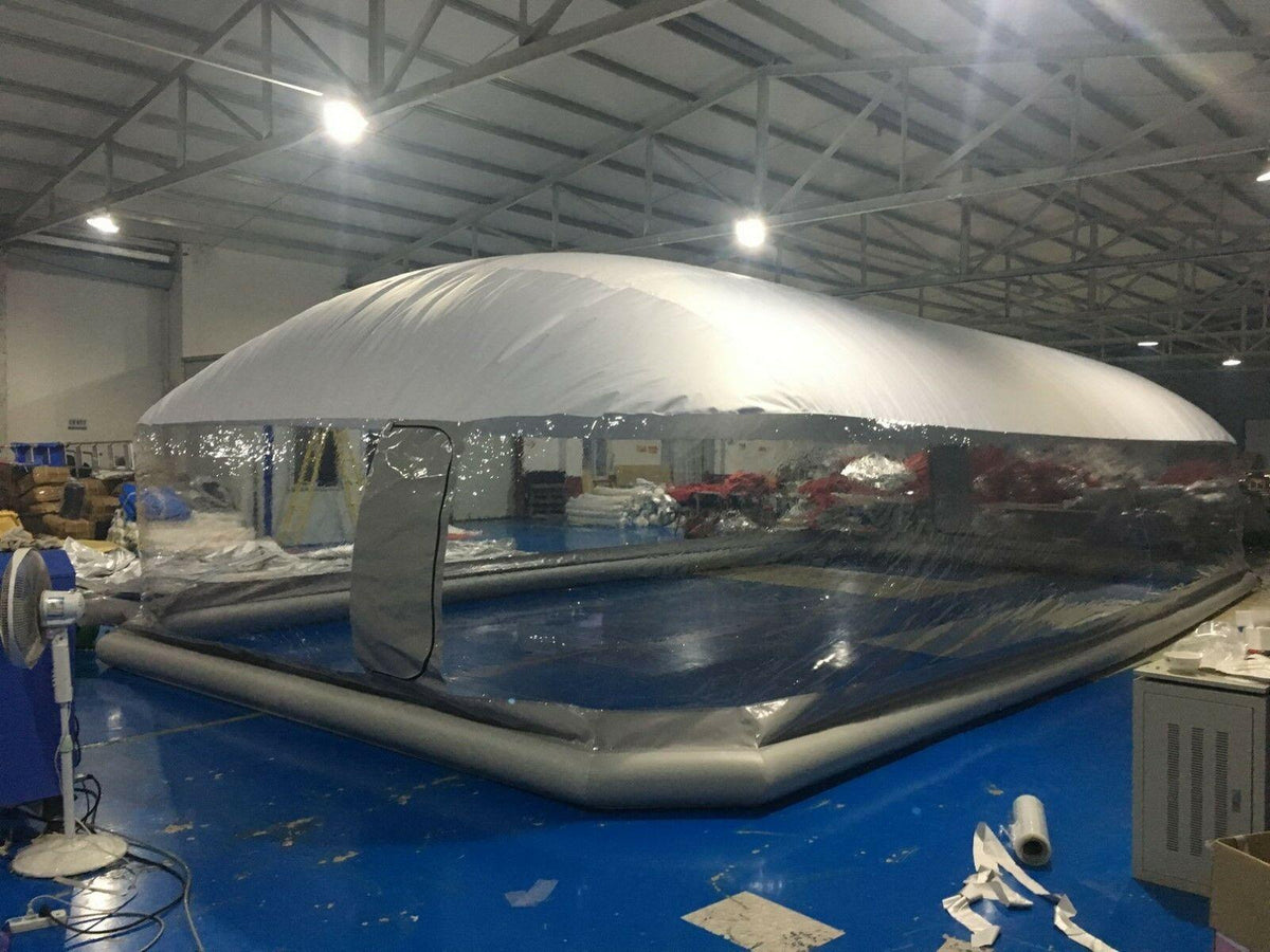 inflatable tpu hot tub swimming pool solar dome cover tent new