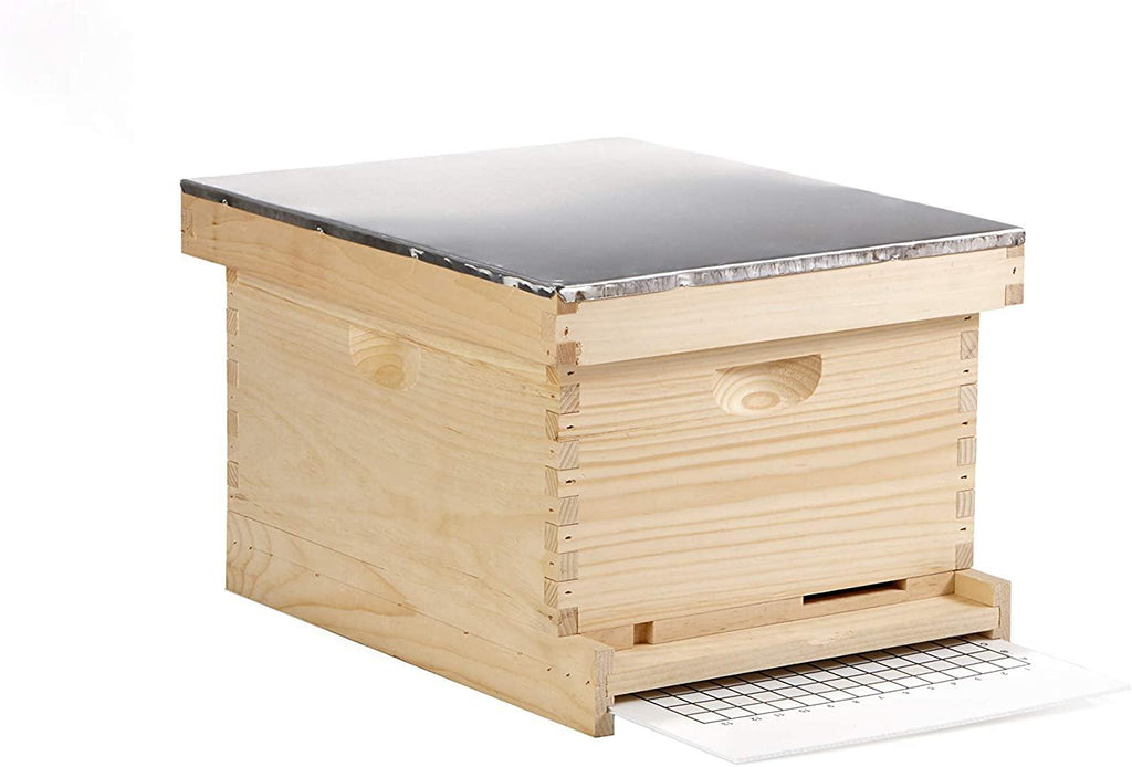 little giant 10-frame complete hive complete beehive with frames for beekeeping (item no. hive10)