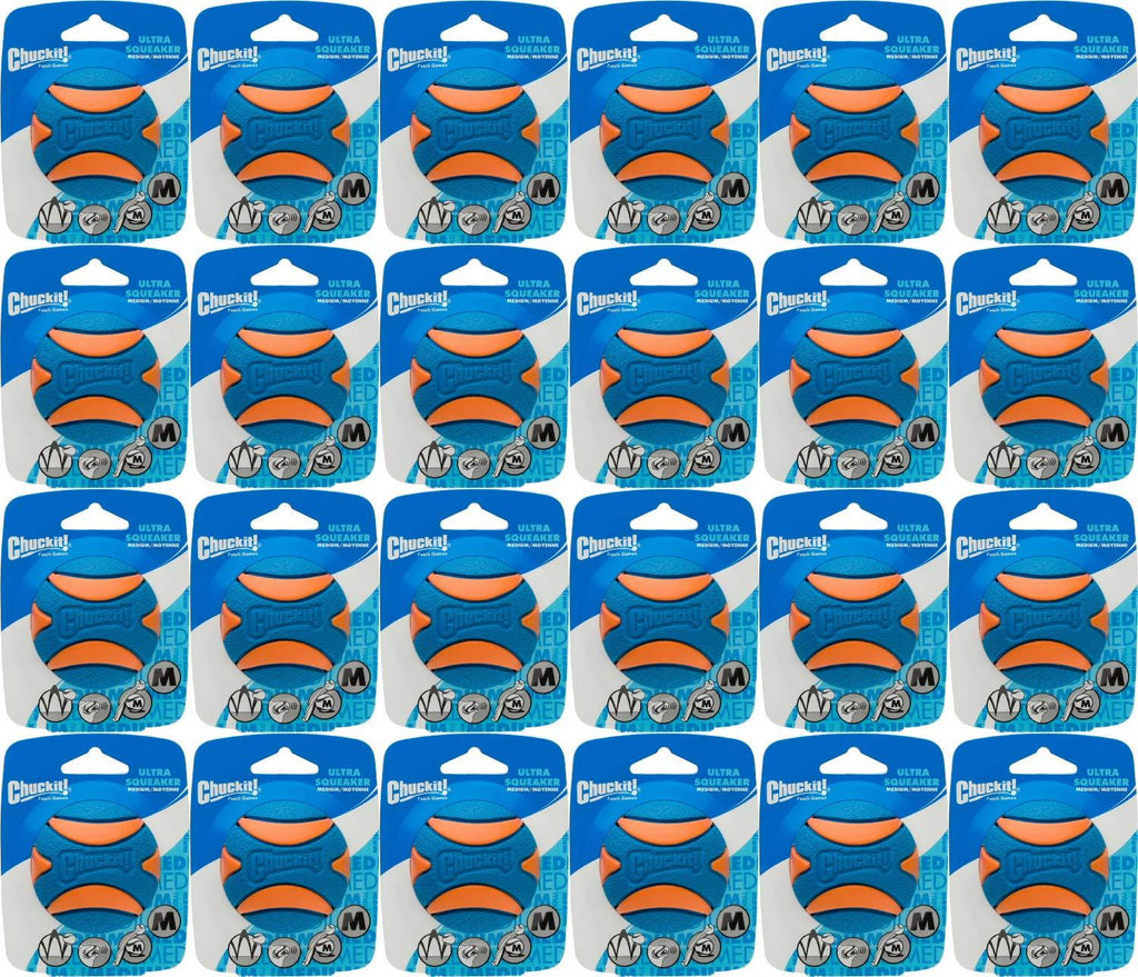 Chuckit! Ultra Squeaker Ball Oran&amp; Blue, Medium 2t (24 x 1ct)