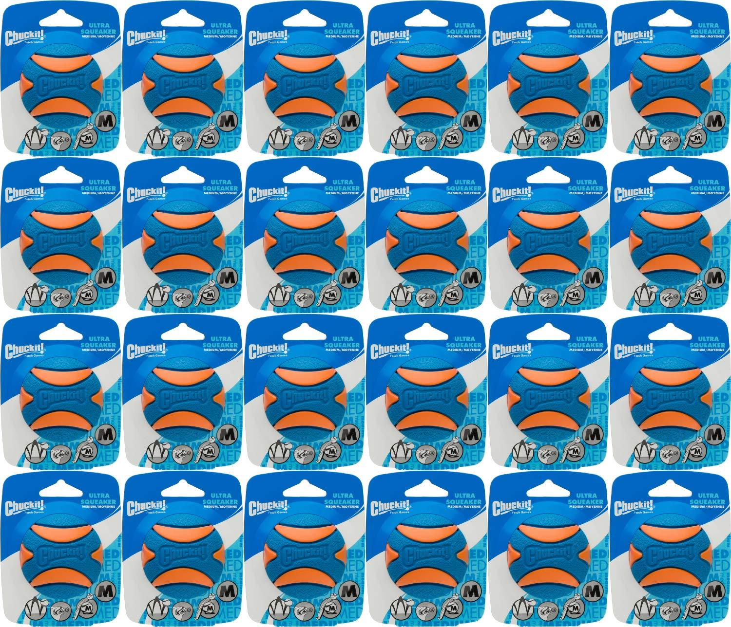 Chuckit! Ultra Squeaker Ball Oran&amp; Blue, Medium 2t (24 x 1ct)