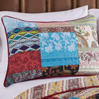 Greenland Home Fashions Bohemian Dream Quilt Set with Decorative Pillows