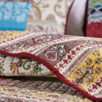 Greenland Home Fashions Bohemian Dream Quilt Set with Decorative Pillows