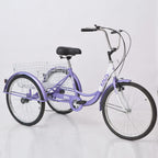 ZUKKA Adult Tricycle Trikes,7 Speed Three-Wheeled Bike,24/26 Inch Cruiser Bicycles with LarShopping Basket for Seniors, Women, Men