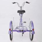 ZUKKA Adult Tricycle Trikes,7 Speed Three-Wheeled Bike,24/26 Inch Cruiser Bicycles with LarShopping Basket for Seniors, Women, Men